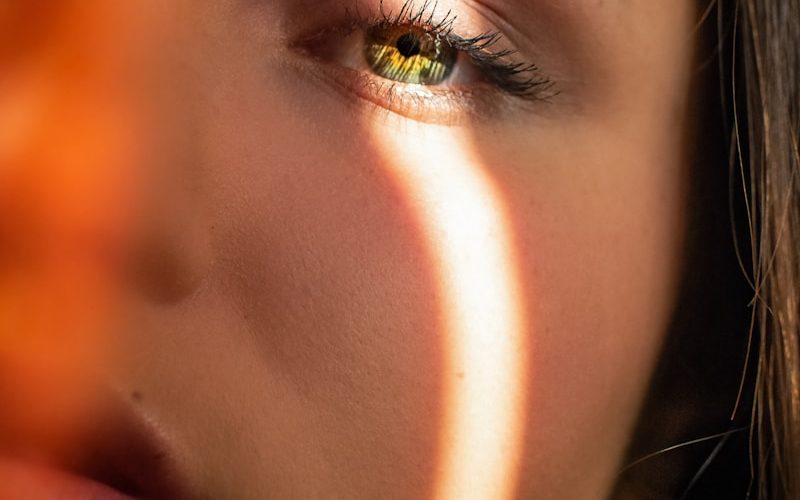 portrait of woman face